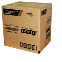 capri facial tissues pack 100 c-ti0185 ctn48