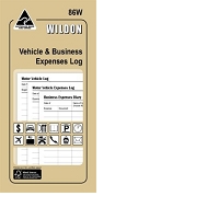 wildon vehicle and business expense log book 86w