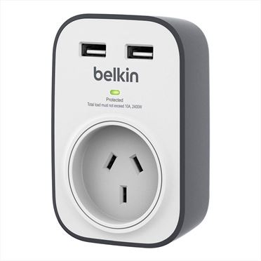 Image for Belkin 1-OUTLET USB SURGE PROTECTOR (2.4A) from Office Products Depot Gold Coast