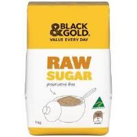 black & gold sugar raw 1kg