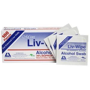 Image for Liv-Wipe Mini Alcohol Swabs 65 X 30mm 70% Isopropyl Alcohol Individually Packed Box 100 from Office Products Depot Gold Coast