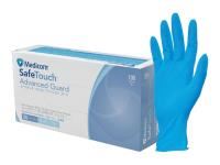 safetouch advance guard nitrile exam gloves medium box 100 blue