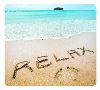 **discontinued** fellowes optical mouse pad recycled relax beach