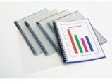 marbig refillable display book a4 maroon clear front