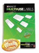maco multi use labels 24/sht 70x35 pack 100
