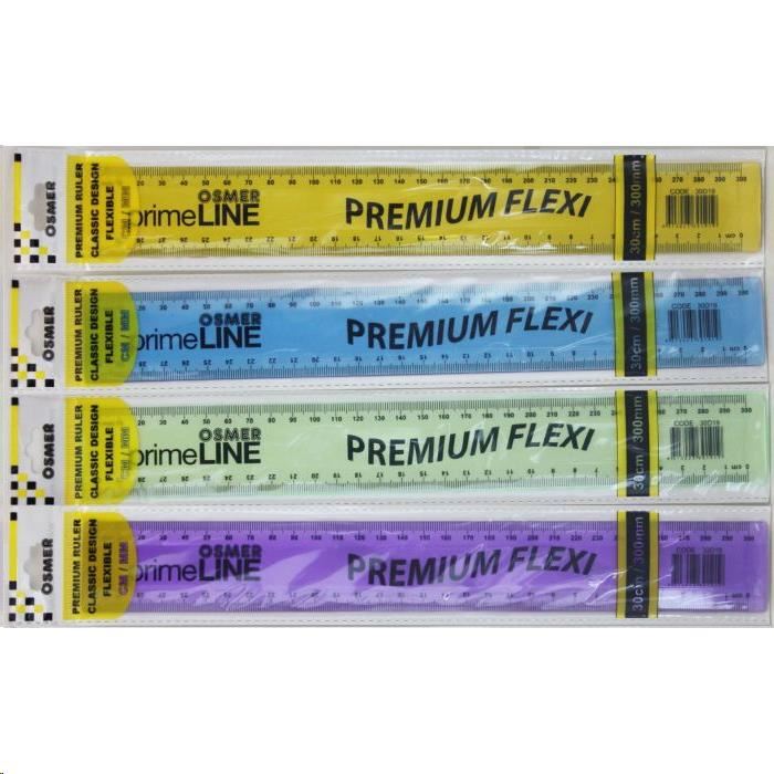 Image for PREMIUM FLEXIBLE RULER 30CM TINTED COLOURS from Ross Office Supplies Office Products Depot