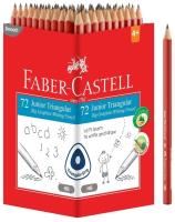 faber-castell junior triangular writing pencils hb
