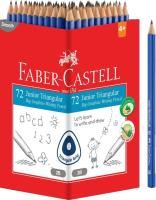 faber-castell junior triangular writing pencils 2b
