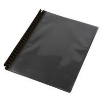 gns display book a4 refillable insert clear front black 20p