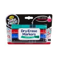 crayola take note chisel tip whiteboard marker pack 4