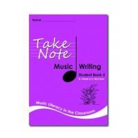 take note music student writing book level 5
