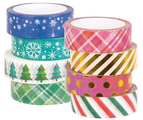 Image for WASHI TAPE 8S CHRISTMAS NEW from Ross Office Supplies Office Products Depot