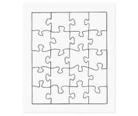 zart blank cardboard jigsaw 20's