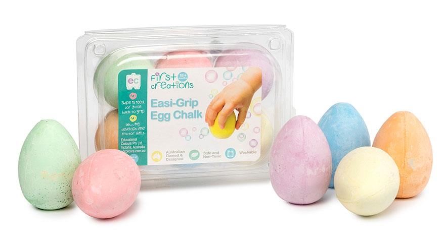 Image for EASI GRIP EGG CHALK SET OF 6 from Ross Office Supplies Office Products Depot