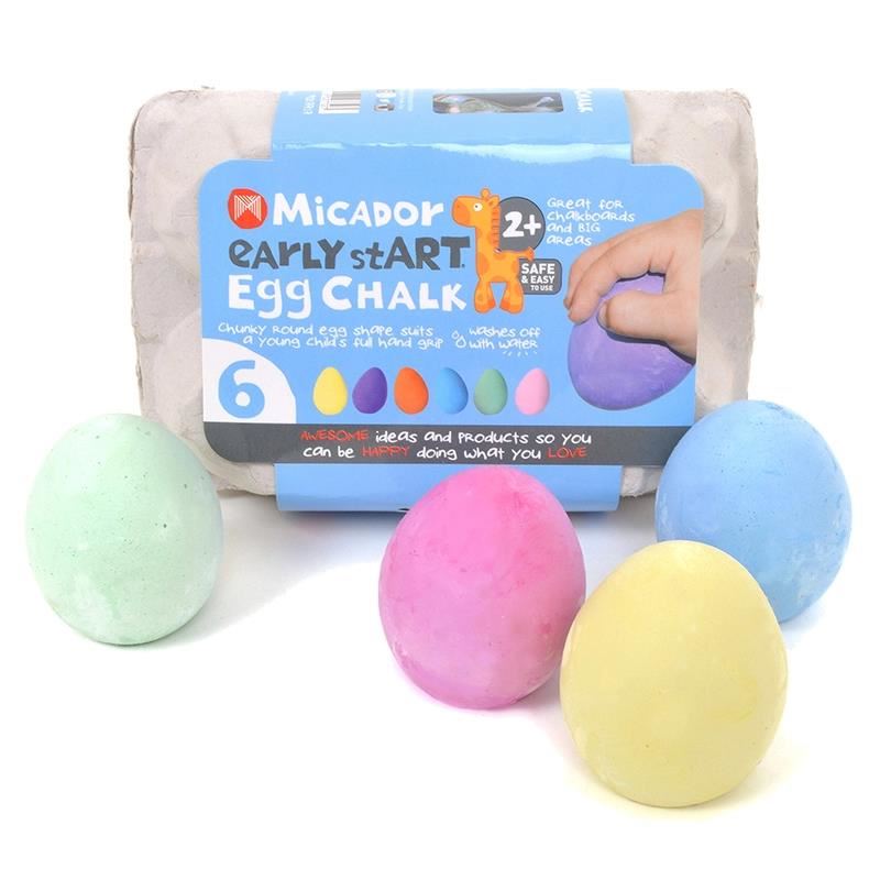 Image for MICADOR EARLY START EGG CHALK PK6 from Ross Office Supplies Office Products Depot