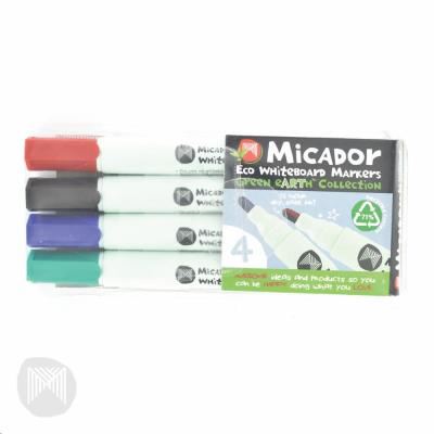 Image for MICADOR ECO WHITEBOARD MARKERS WALLET 4 from Ross Office Supplies Office Products Depot
