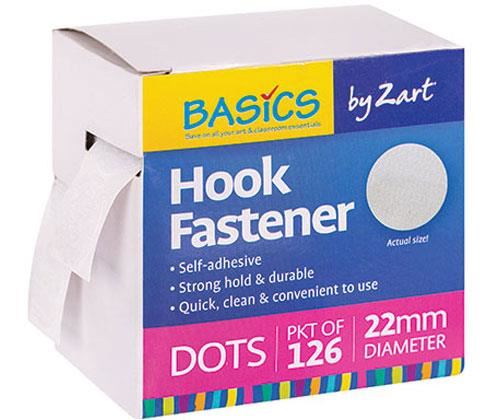 Image for ZART HOOK FASTENER DOTS ONLY 126'S from Ross Office Supplies Office Products Depot