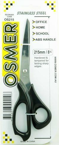 Image for OSMER 215MM ALL PURPOSE SCISSOR BLACK HANDLE from Ross Office Supplies Office Products Depot