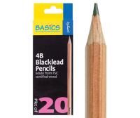 basic blackleads pencils 20's 4b