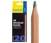 basic blackleads pencils 20's 6b