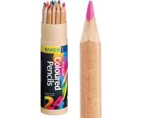 basics triangular colour pencils 24's
