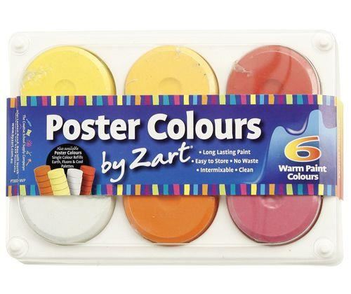 Image for POSTER COLOURS BY ZART 6'S WARM from Ross Office Supplies Office Products Depot