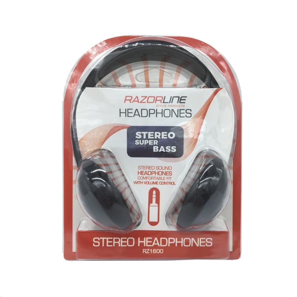 Image for RAZORLINE HEADPHONES WITH VOLUME CONTROL from Ross Office Supplies Office Products Depot