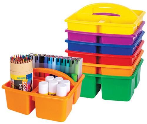 Image for COLOURSORTS CLASSROOM ORGANISER BY ZART CADDY SET 6'S from Ross Office Supplies Office Products Depot