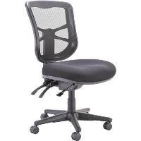 buro metro mesh back task chair black nylon base no arms -black (with seat slide)