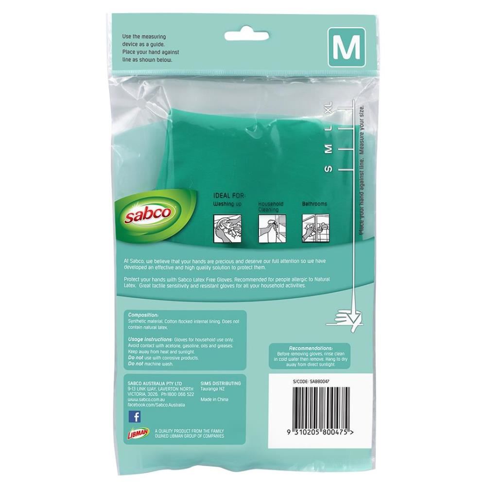 Image for SABCO COTTON LINED LATEX FREE GLOVE MEDIUM 1xPAIR from MOE Office Products Depot Mackay & Whitsundays