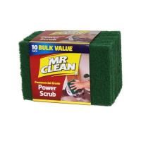 mr.clean power scrub heavy duty scourer pad dark green pack 10