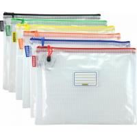 osmer clear mesh pouch with zipper a4 360x270mm