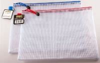 osmer clear mesh pencil case with zipper  340 x 170mm