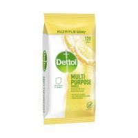 dettol anti-bacterial lemon burst surface wipes pack 110 sheets