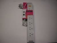 6 outlet powerboard overload protected