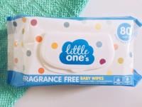 little ones/cub/baby boo fragrance free baby wipes (80)